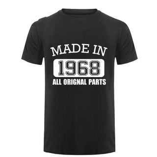 GILDAN 【Chic Tops】เสื้อยืด ผ้าฝ้าย 100% พิมพ์ลาย Made in 1968 All Original Parts 50 Years of Being 50th Birthday สําหรับ