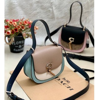 COACH REMI SADDLE BAG IN COLORBLOCK