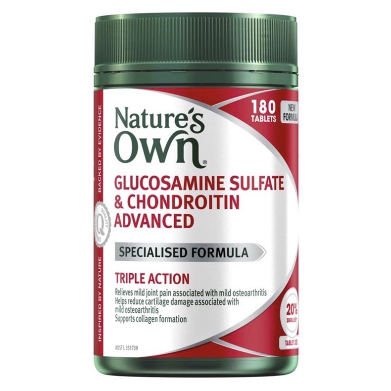 Nature's Own Glucosamine Sulfate & Chondroitin Advanced 180 Tablets