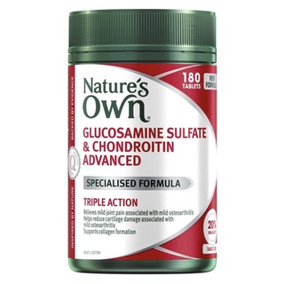 Natures Own Glucosamine Sulfate &amp; Chondroitin Advanced 180 Tablets