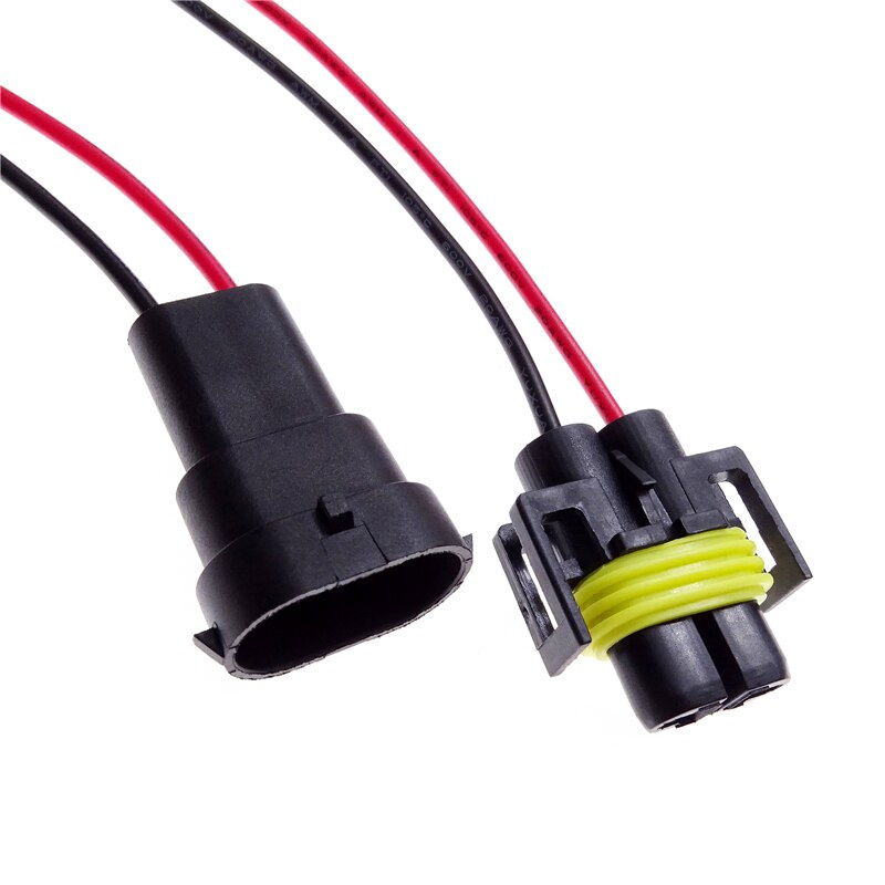 1 คู่ H8 H9 H11 ชายหญิงปลั๊กอะแดปเตอร์ Connector สายไฟสำหรับ Foglight Head Light Bulb Lamp