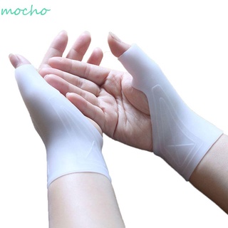 MOCHO Elastic Therapy Gloves Silicone Sports Wrist Brace Thumb Support Gloves Portable Tendonitis Easy Wear Pressure Corrector Mouse Hand Pain Relief Carpal Protection Gloves/Multicolor