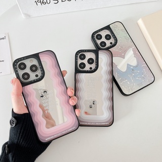 Casetify เคสโทรศัพท์มือถือ tpu กระจกแต่งหน้า กันกระแทก กันหล่น【MIRRORS REFLECT YOU】 สําหรับ iPhone 13 Pro max 12 11 Pro max XR XS max 6 7 8 Plus SE2020 13 12 14 max 14Promax