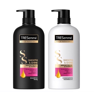 TRESEMME SMOOTH &amp; SHINE เทรซาเม่ สมูท &amp; ไชน์ แชมพูและคอนดิชั่นเนอร์ 450 มล.