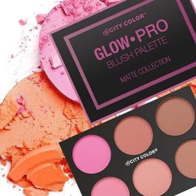 City Color Glow Pro Blush Palette "Matte" Collection