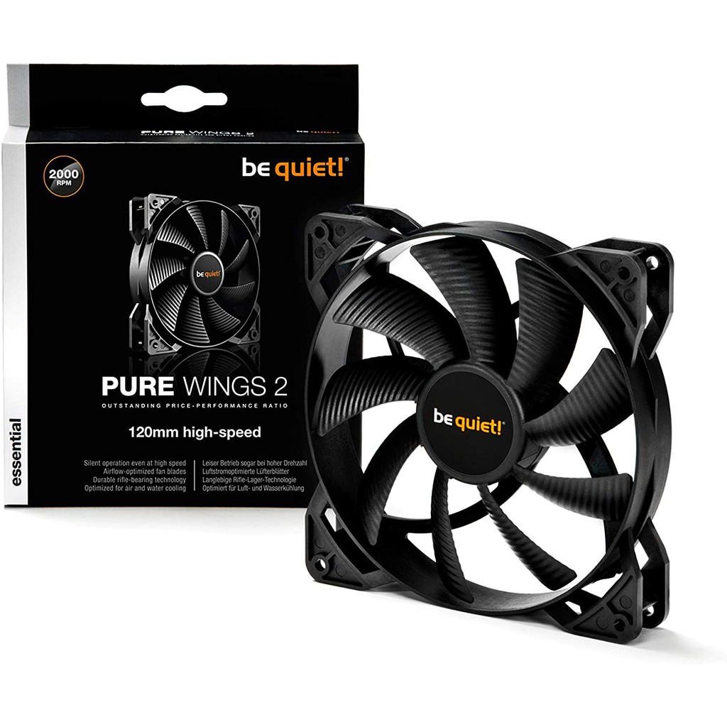 Be quiet! Pure Wings 3 120mm high-Speed, Cooling Fan พัดลมเคส BL106 BL111