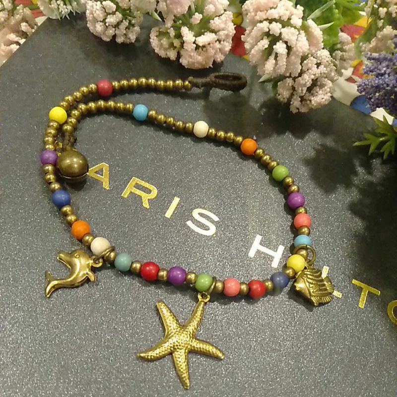 Sweet charm กําไลข้อเท้าแฟชั่นสตรี/งู kaki jewellery