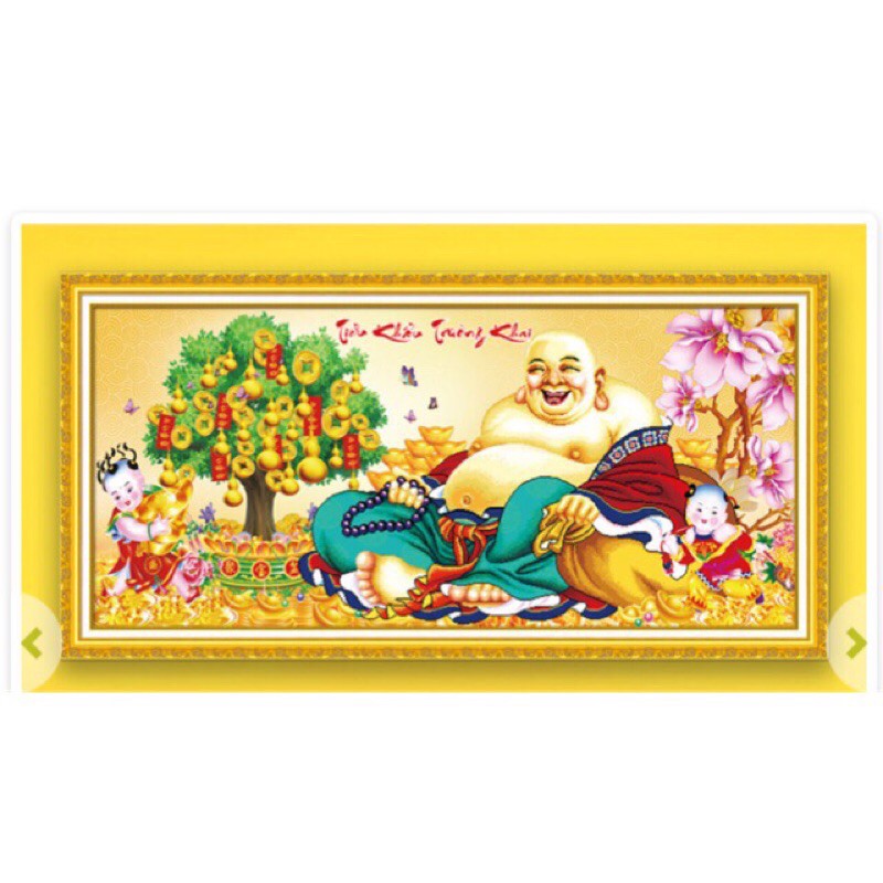 ภาพวาดเพชรพระศรีอริยเมตไตรย LG1377 ขนาด 100x50ซม