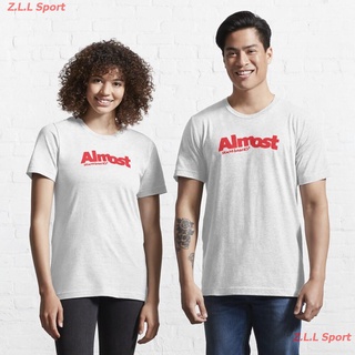 เสื้อยืดผ้าฝ้ายพิมพ์ลายZ.L.L Sport SKATE-ALMOST LOGO Essential T-Shirt เสื้อยืดผู้ชาย เสื้อยืดผู้หญิง เสื้อยืดแฟชั่น เสื