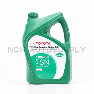 น้ำมันเครื่องกึ่งสังเคราะห์ TOYOTA สำหรับเครื่องยนต์เบนซิน 4l.(SEMI-SYNTHETIC)