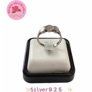 แหวนเงินแท้925 ประดับมุก(Mother of pearl sterling silver ring)