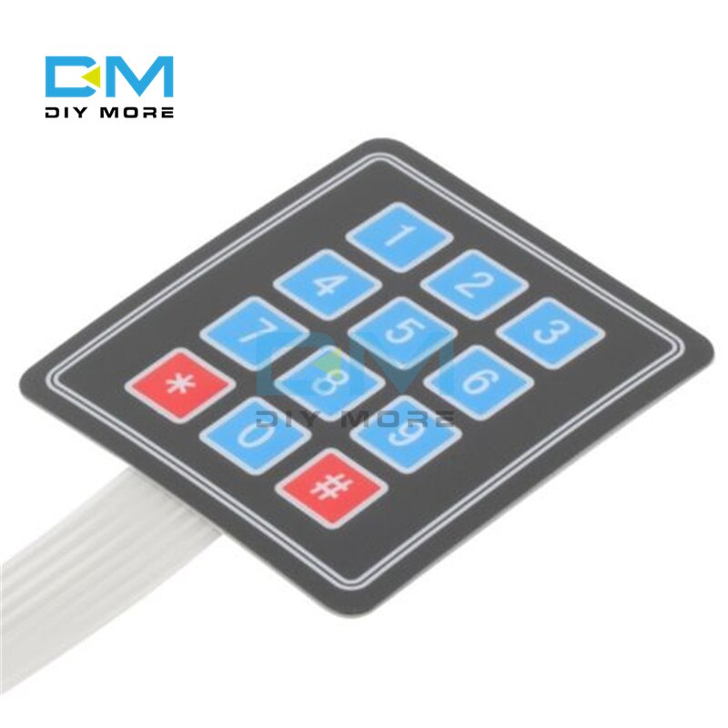 Matrix Array Matrix แป้นพิมพ์เมมเบรน LED สวิทช์ปุ่มกดโมดูล สําหรับ Arduino Matrix บอร์ดคีย์บอร์ด ราคา ถูกที่สุด ดีลบีเคเค แกลเลอรีภาพที่ 4
