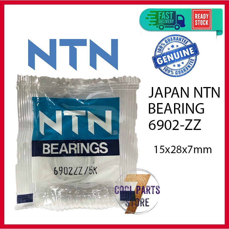 6902 ZZ NTN Japan Bearing 6902-ZZ (15 X 28 X 7mm)