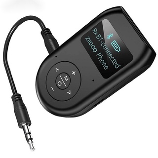 Bluetooth Transmitter and Receiver 3-in-1 Wireless Bluetooth-compatible 5.0 Adapter with Display Screen Low Latency