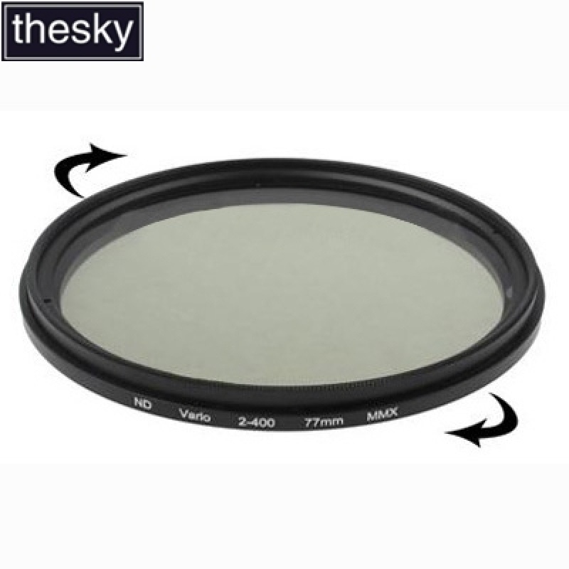 77 มม.ND Fader Neutral Density ปรับ Variable Filter ND 2 ถึง ND 400 Filter
