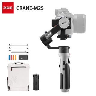 Zhiyun Crane M2S กิมบอลกันสั่น 3 แกน น้ําหนักเบา สําหรับกล้องมิเรอร์เลส กล้องแอคชั่น สมาร์ทโฟน