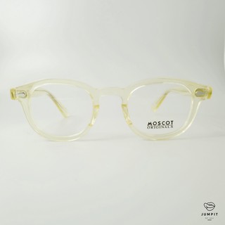 Moscot Lemtosh (สีน้ำผึ้ง) มอสคอส รุ่น เลมโทส แว่นตาวินเทจ กรอบแว่นสายตา ส่งฟรีมีประกัน ดัดงอได้ บานพับ 7 ชั้น