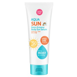 กันแดด Cathy Doll Aqua Sun Non Greasy Body Sun Serum SPF50 PA+++ 138 ml.