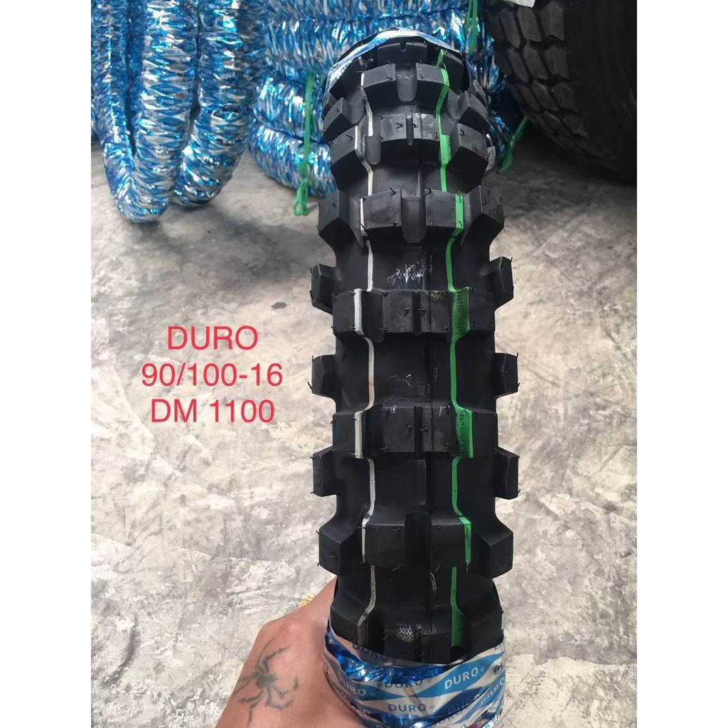 90/100-16 ยี่ห้อ DURO ปี22 รุ่น DM1100 ยางสำหรับรถวิบาก