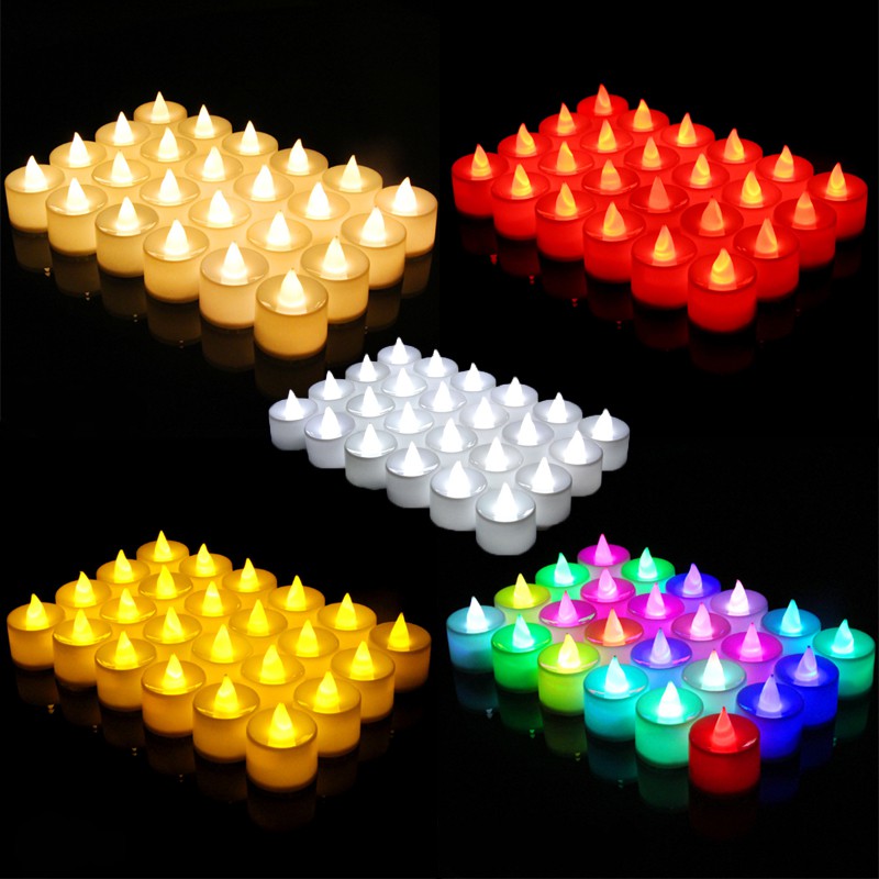 เทียน LED เทียนอิเล็กทรอนิกส์ จำลองแสงเทียน Smokeless Candles [สินค้าพร้อมส่ง‼️]