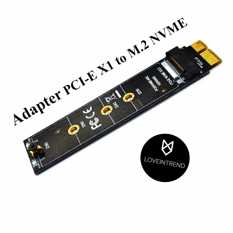 Adapter M.2 NVMe TO PCIE 3.0 X1