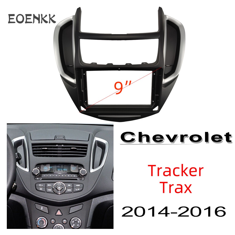 Honxun 9 "Android เครื่องเสียงรถยนต์ 2din แผงวิทยุกรอบ fascia สําหรับ Chevrolet Tracker Trax 2014-20
