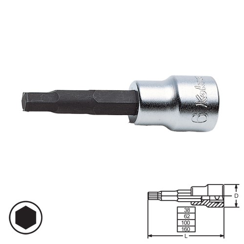 KOKEN 3010M-62-3 บ๊อกเดือยโผล่ 3/8"-62-3mm.| MODERTOOLS OFFICIAL
