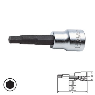 KOKEN 3010M-62-14 บ๊อกเดือยโผล่ 3/8"-62-14mm.| MODERTOOLS OFFICIAL