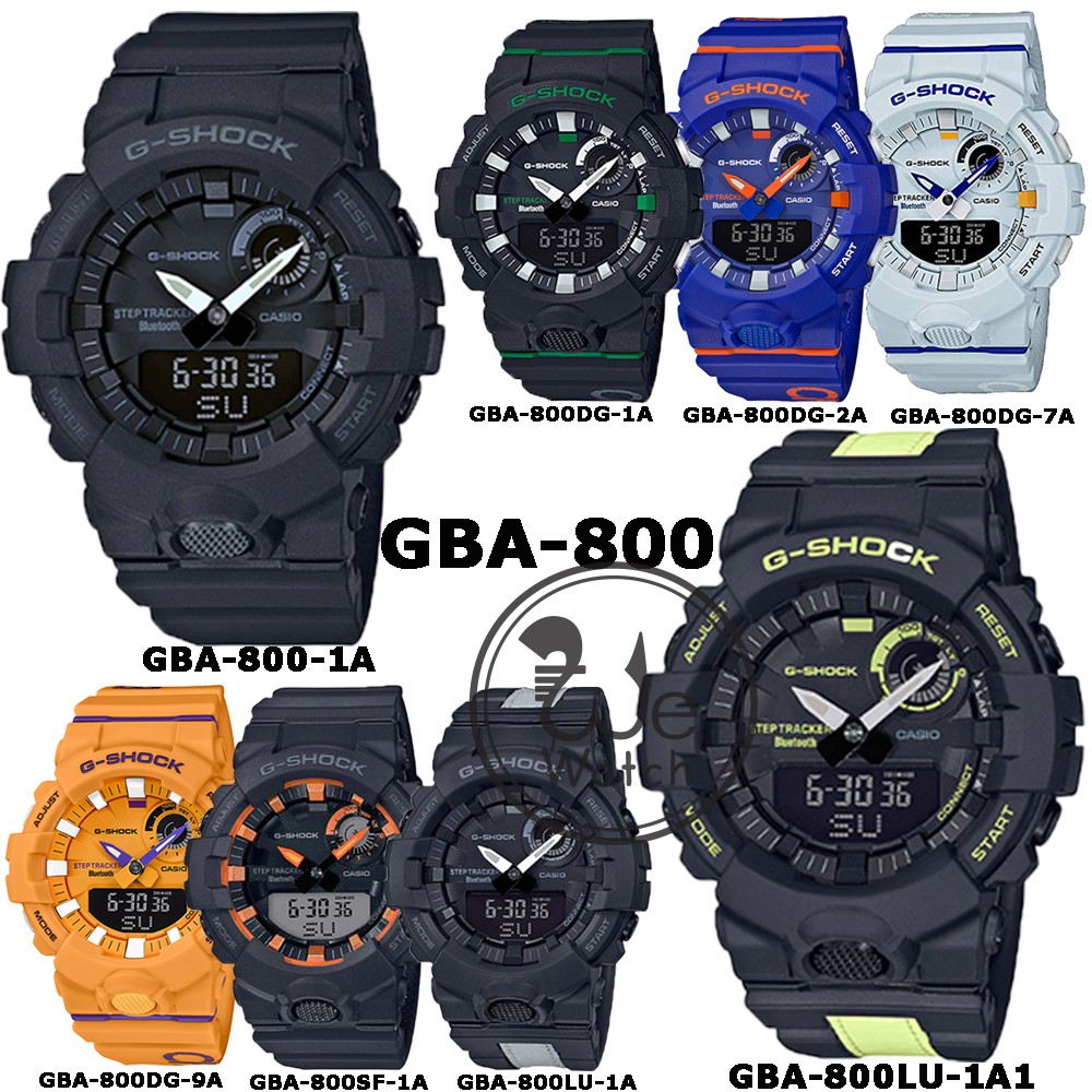 G-shock CASIO รุ่น GBA-800 GBA-800LU GBA-800SF GBA-800DG G-SQUAD ของแท้100% รับประกันCMG 1ปี GBA800 
