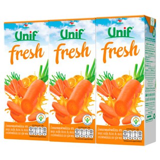 ยูนิฟ เฟรช น้ำแครอทผสมน้ำผักผลไม้รวม( 180 มล.แพ็ค 3 )