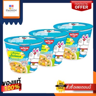 นิสชินมินิคัพรสไก่ผสมเห็ดหอม 40ก.X3NISSIN MINI CUP CHICKEN WITH MUSHROOM X3