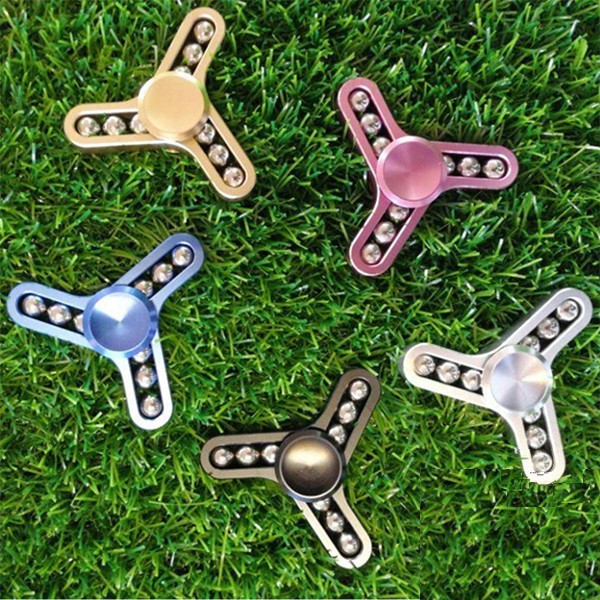 GYROSCOPE 9 BEADS ของเล่นอลูมิเนียม FINGER HAND SPINNER