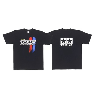 TAMIYA 67294-96 TAMIYA RACING FACTORY STRIPE LOGO QUICK-DRYING T-SHIRT A TYPE (BLACK) M –XL ของแท้