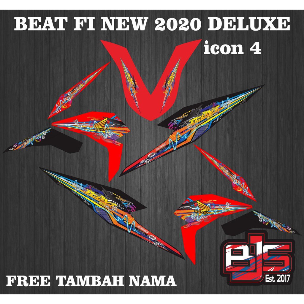 Beat fi New 2020 deluxe icon 4 Striping Stickers