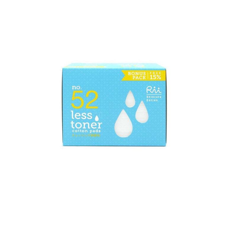 Rii สำลีแผ่น (เพิ่มไซส์ขึ้น15%) Less Toner No.52 จำนวน 140 แผ่น / Cleansing Perfect No.26 จำนวน 105 แผ่น #5