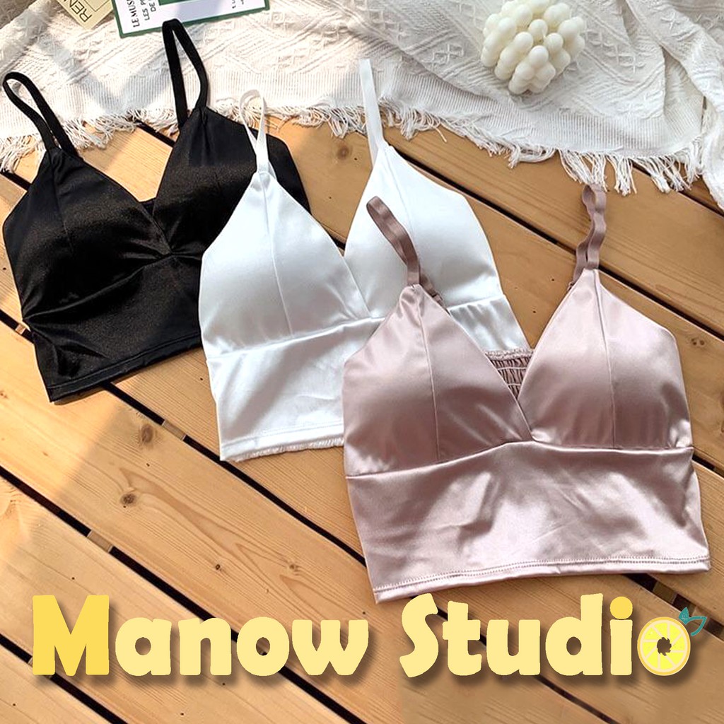 บราสายเดี่ยว เสื้อกล้าม สายเดี่ยว บราสายเดี่ยวแบบสวม 3313# Manow.studio