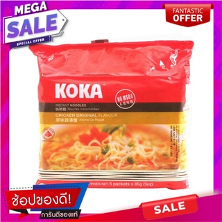 โคคาบะหมี่กึ่งสำเร็จรูปรสไก่ 85กรัม แพค 5 Coca Instant Noodles Chicken Flavor 85g.Pack 5