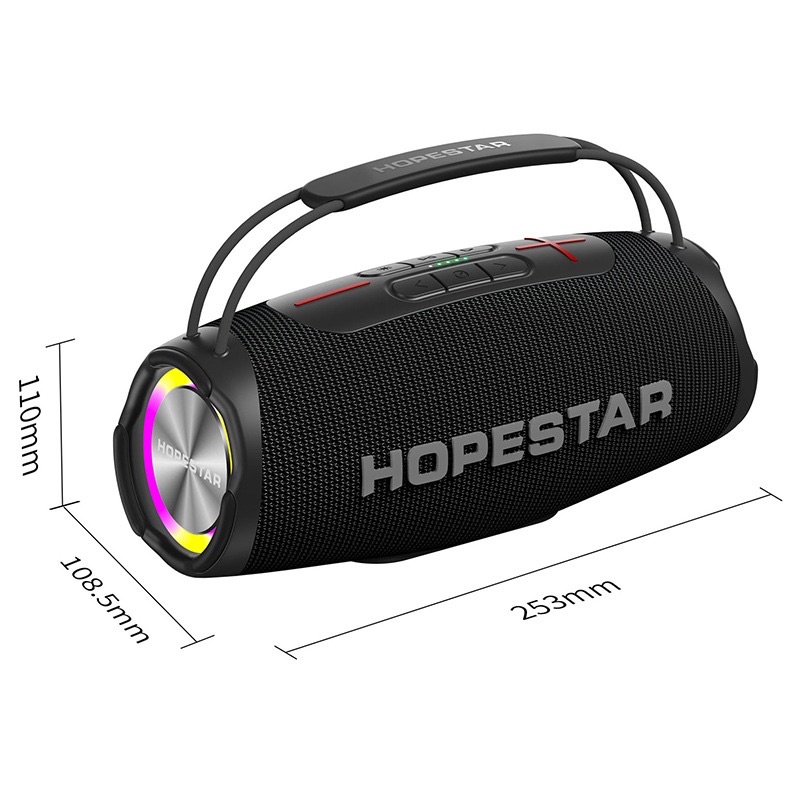 HOPESTAR H50/ H53 ลำโพงบลูทูธ เสียงดีเบสแน่น ดังกระหึ่ม กันน้ำระดับ IPX6 (แท้ 100%)