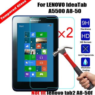 ฟิล์มกระจกนิรภัยกันรอยหน้าจอ บางพิเศษ 0.26 มม. 99.9% สําหรับ Lenovo IdeaTab A8-50 A5500 8 นิ้ว