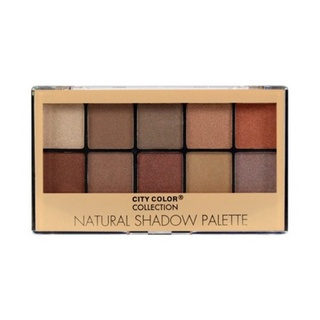 CITY COLOR Natural Shadow Palette โทนน้ำตาลส้มๆ แอบมีน้ำตาลอมชมพูหน่อยๆ