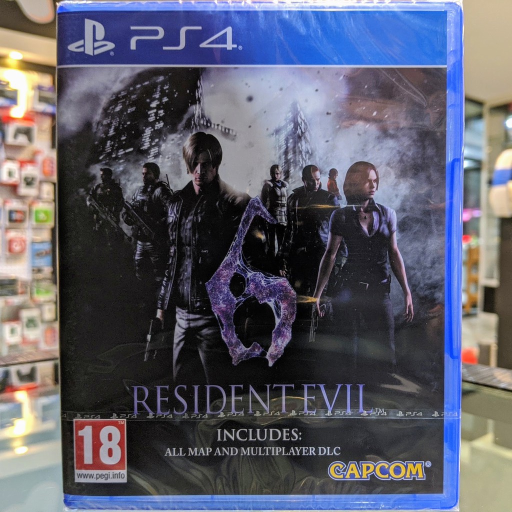 (ภาษาอังกฤษ) มือ1 Resident Evil 6 แผ่นเกม PS4 แผ่นPS4 (เล่น2คนได้ RE6 Biohazard6  ฺBiohazard 6 เล่นกับ PS5 ได้)