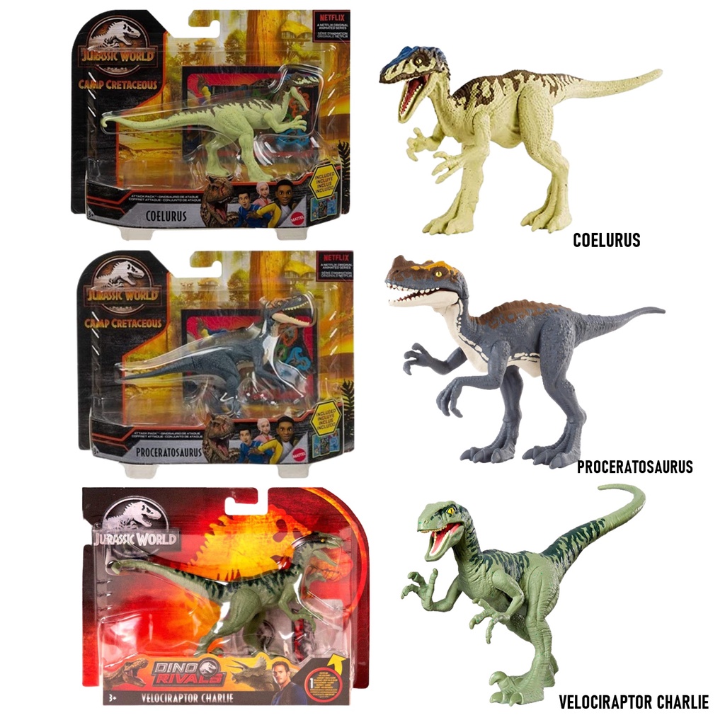 โมเดลไดโนเสาร์ JURASSIC WORLD CAMP CRETACEOUS ลิขสิทธิ์แท้ ของเล่น ไดโนเสาร์ วิลอซิแรปเตอร์ ไดโนเสาร์แรปเตอร์ FPF11 #