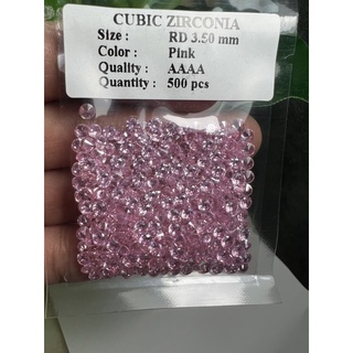 Cubic zirconia pink 500 pieces grade AAA super Royal color