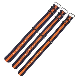 PULSEE 18 20 22 มม.ไนลอนทอผ้าสร้อยข้อมือทนทานผู้หญิง Man ปรับ Loop Watchband