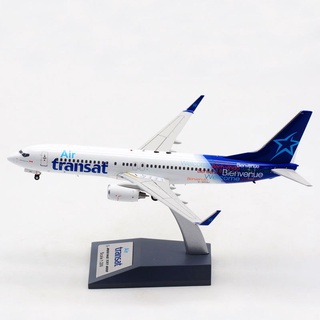 โมเดลเครื่องบิน Transocean Boeing B737-800 jfox 1:200 วัสดุอัลลอย