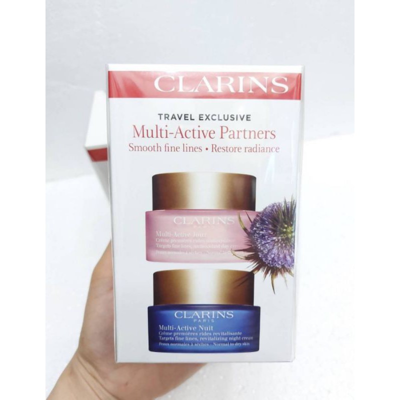 CLARINS MULTI ACTIVE PARTNERS SET (DAY & NIGHT 50 ML.)