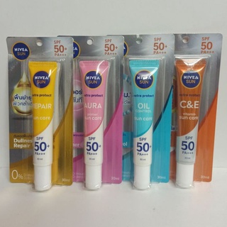 กันแดดNIVEA SUN Protect&amp;White SPF50+PA+++ Sun Serum ขนาด 30 มล.. ครีมกันแดดนีเวีย ซัน โพรแท็คแอนด๋ไวท์ คละสูตร