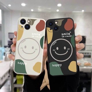 เคสโทรศัพท์มือถือ ป้องกันเลนส์ กันกระแทก ลายหน้ายิ้ม สําหรับ IPHONE 13 PRO MAX 7PLUS 8PLUS SE2 I6S PLUS I12 PROMAX XS MAX XR I11 PRO MAX