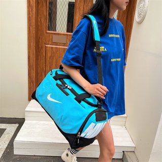 Nike 40L ขนาดใหญ่ความจุผู้ชายผู้หญิงฟิตเนสการฝึกอบรมแห้งเปียกยิมกระเป๋ากันน้ำกระเป๋าเดินทางไหล่กระเป๋ากีฬากลางแจ้งกระเป๋