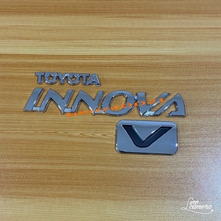 โลโก้ Toyota+INNOVA+V ติด Toyota ยกชุด 3 ชิ้น